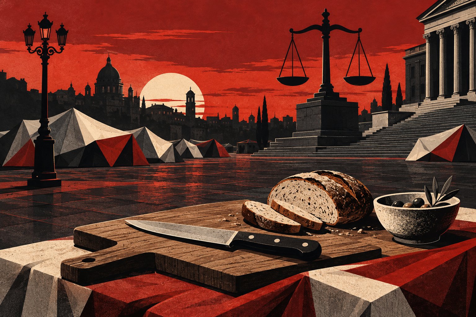 Cuchillo, pan y hummus: Almeida convierte la cena de Sol en prueba de peligro