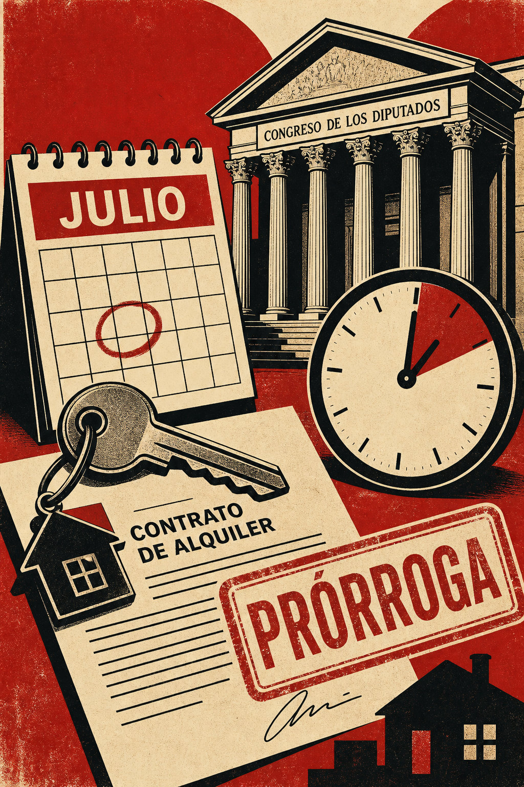 Julio, mes de la vivienda (otra vez): prórrogas de alquiler y un pulso en el Congreso